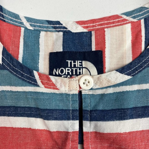 The North Face Multicolor Striped Keyhole Sleeveless Top Sz Medium - Picture 3 of 6